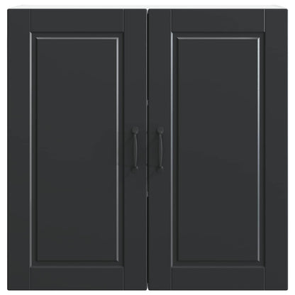 Wall Cabinet PORTO Black 80 x 31 x 80 cm Engineered Wood