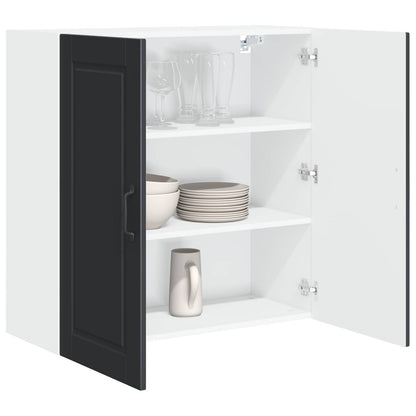 Wall Cabinet PORTO Black 80 x 31 x 80 cm Engineered Wood