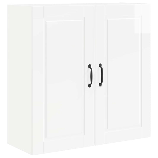 Wall Cabinet PORTO High Gloss White 80 x 31 x 80 cm