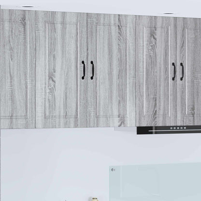 Wall Cabinet PORTO Grey Sonoma 80 x 31 x 80 cm Engineered Wood
