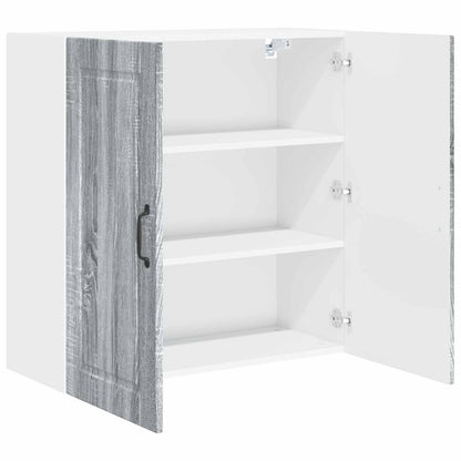 Wall Cabinet PORTO Grey Sonoma 80 x 31 x 80 cm Engineered Wood