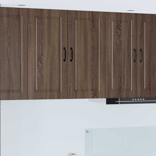 Wall Cabinet PORTO Brown Oak 80 x 31 x 80 cm Engineered Wood
