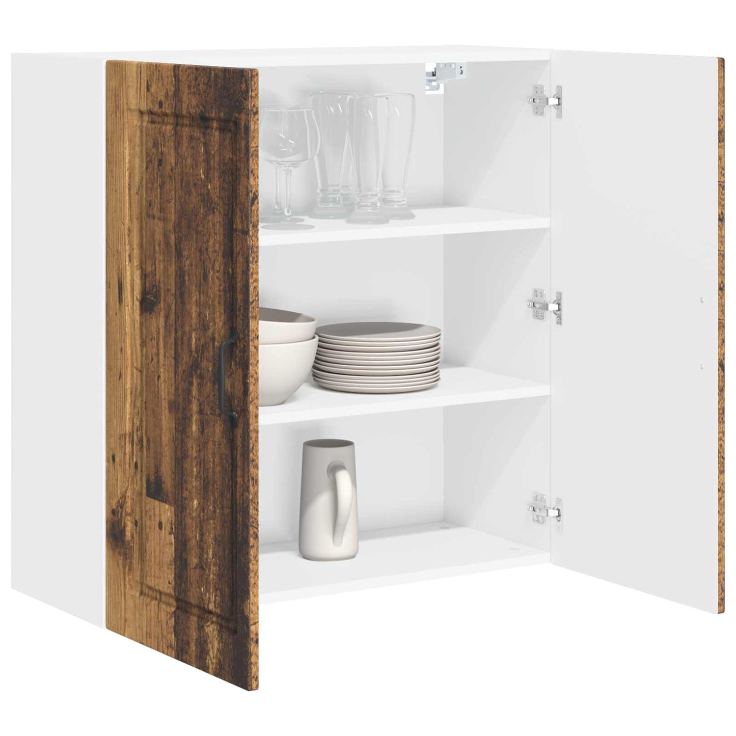 Wall Cabinet PORTO Old Wood 80 x 31 x 80 cm Engineered Wood