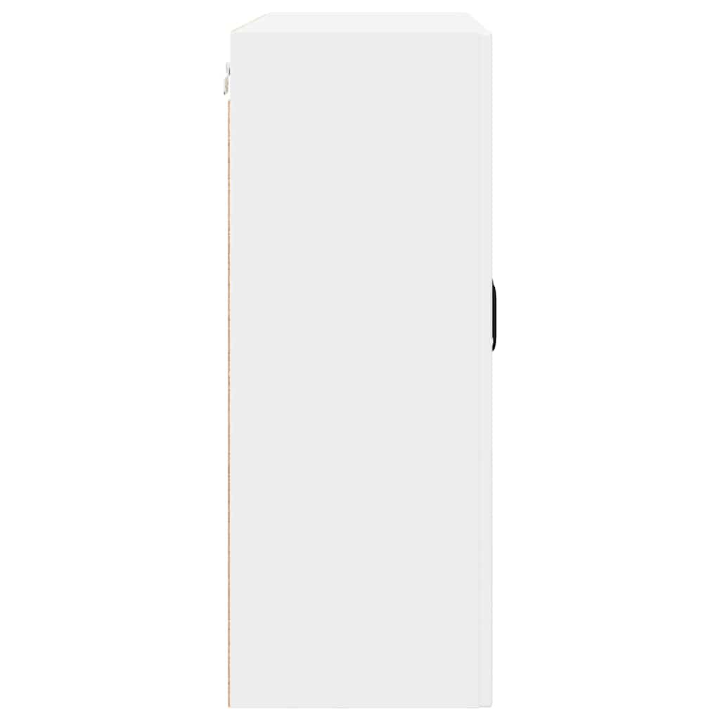 Wall Glass Cabinet PORTO White 80 x 31 x 80 cm Engineered Wood