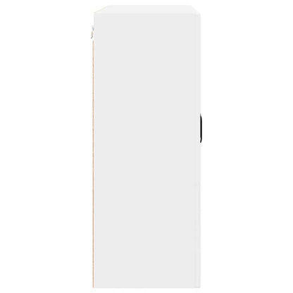 Wall Glass Cabinet PORTO White 80 x 31 x 80 cm Engineered Wood