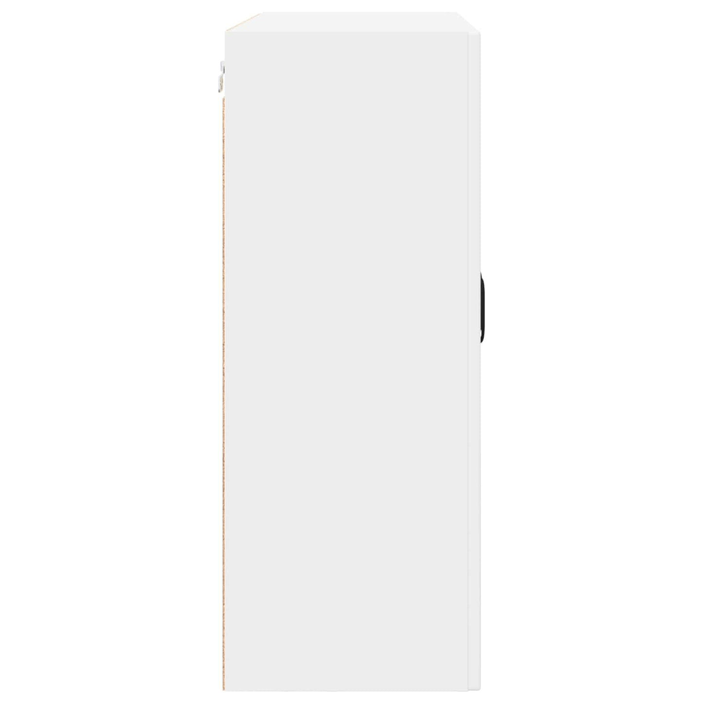 Wall Glass Cabinet PORTO White 80 x 31 x 80 cm Engineered Wood