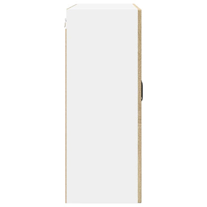 Wall Glass Cabinet PORTO Sonoma Oak 80 x 31 x 80 cm