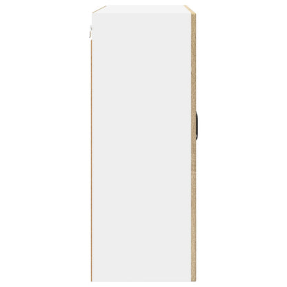 Wall Glass Cabinet PORTO Sonoma Oak 80 x 31 x 80 cm