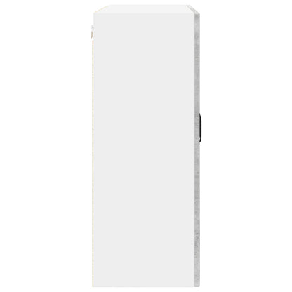 Wall Glass Cabinet PORTO Concrete Grey 80 x 31 x 80 cm