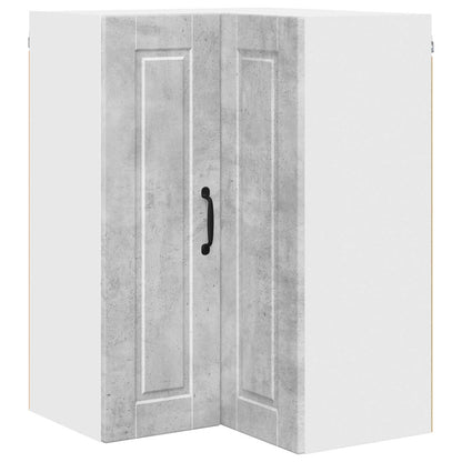 Wall Corner Cabinet PORTO Concrete Grey 57 x 57 x 80 cm