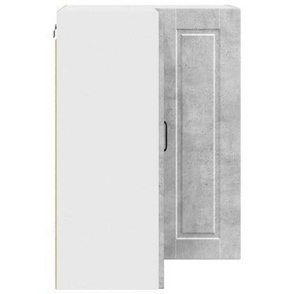 Wall Corner Cabinet PORTO Concrete Grey 57 x 57 x 80 cm