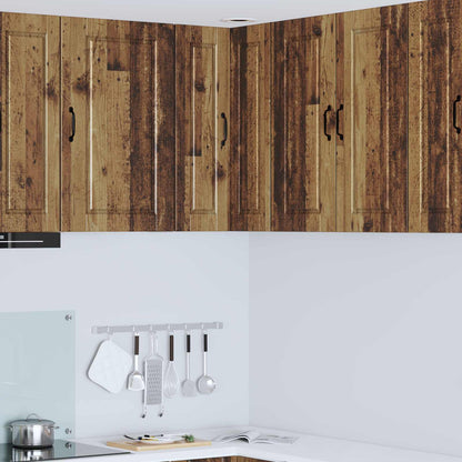 Wall Corner Cabinet PORTO Old Wood 57 x 57 x 80 cm
