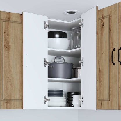 Wall Corner Cabinet PORTO Artisan Oak 57 x 57 x 80 cm