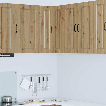 Wall Corner Cabinet PORTO Artisan Oak 57 x 57 x 80 cm