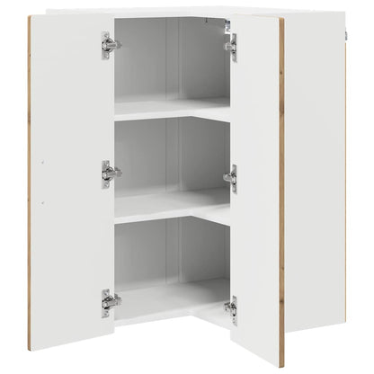 Wall Corner Cabinet PORTO Artisan Oak 57 x 57 x 80 cm