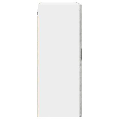 Wall Glass Cabinet PORTO Concrete Grey 60 x 31 x 80 cm