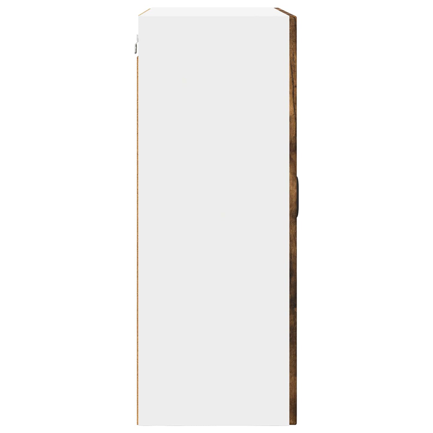 Wall Glass Cabinet PORTO Smoked Oak 60 x 31 x 80 cm