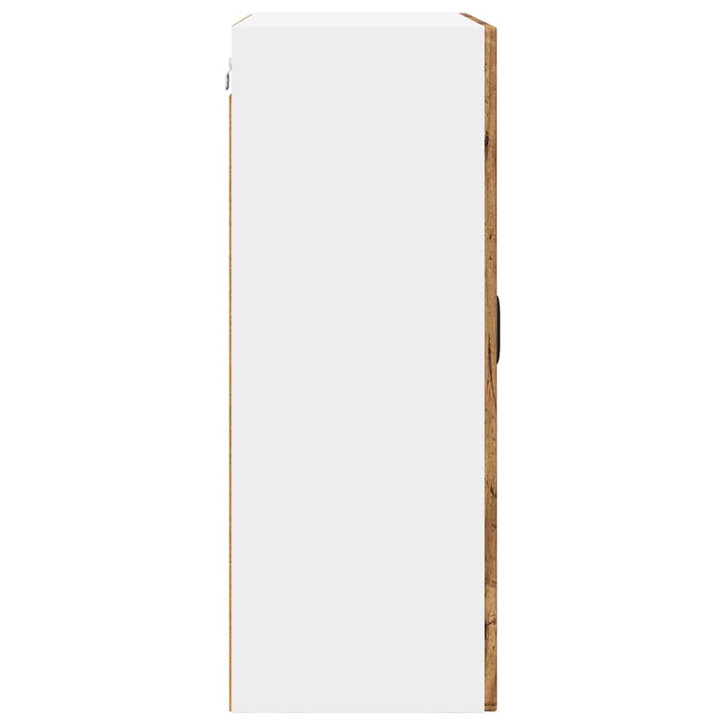 Wall Glass Cabinet PORTO Old Wood 60 x 31 x 80 cm