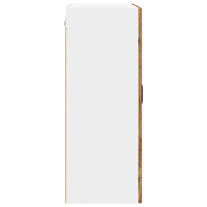 Wall Glass Cabinet PORTO Old Wood 60 x 31 x 80 cm
