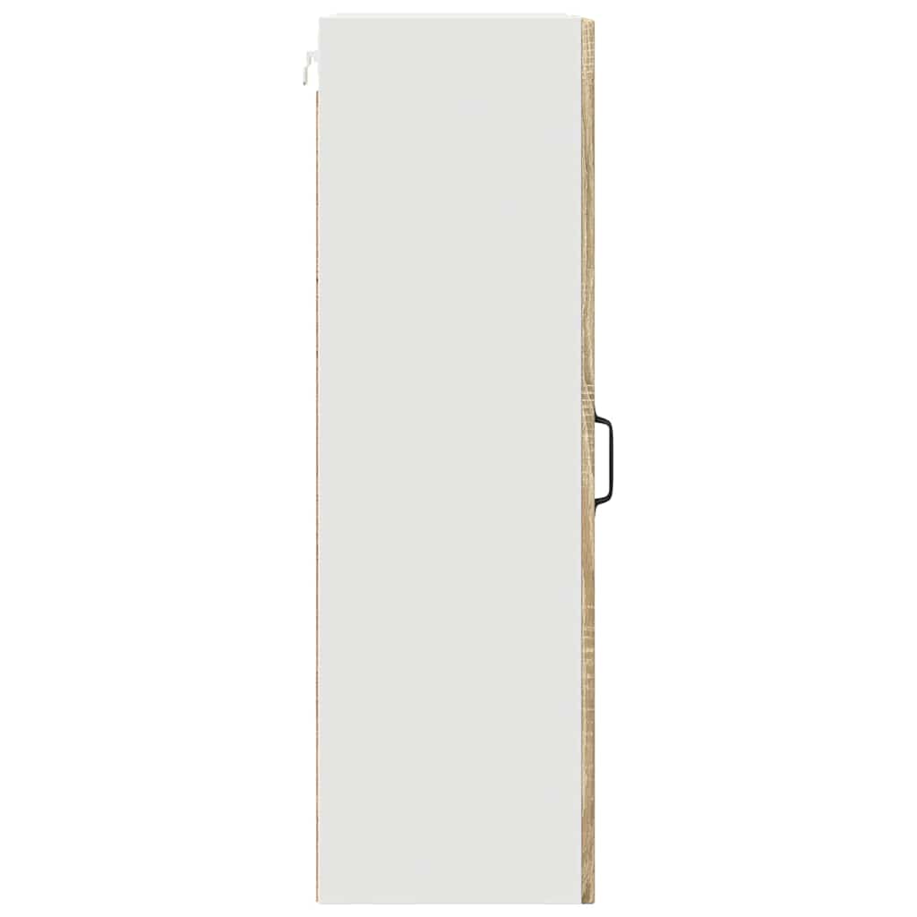 Wall Glass Cabinet PORTO Sonoma Oak 40 x 31 x 100 cm