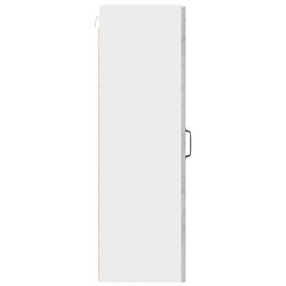 Wall Glass Cabinet PORTO Concrete Grey 40 x 31 x 100 cm