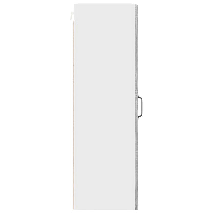 Wall Glass Cabinet PORTO Grey Sonoma 40 x 31 x 100 cm