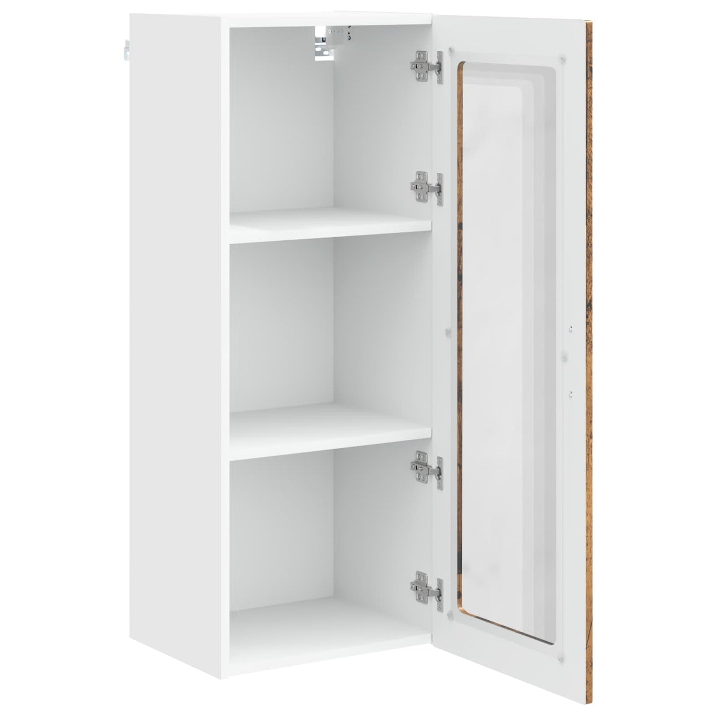Wall Glass Cabinet PORTO Old Wood 40 x 31 x 100 cm