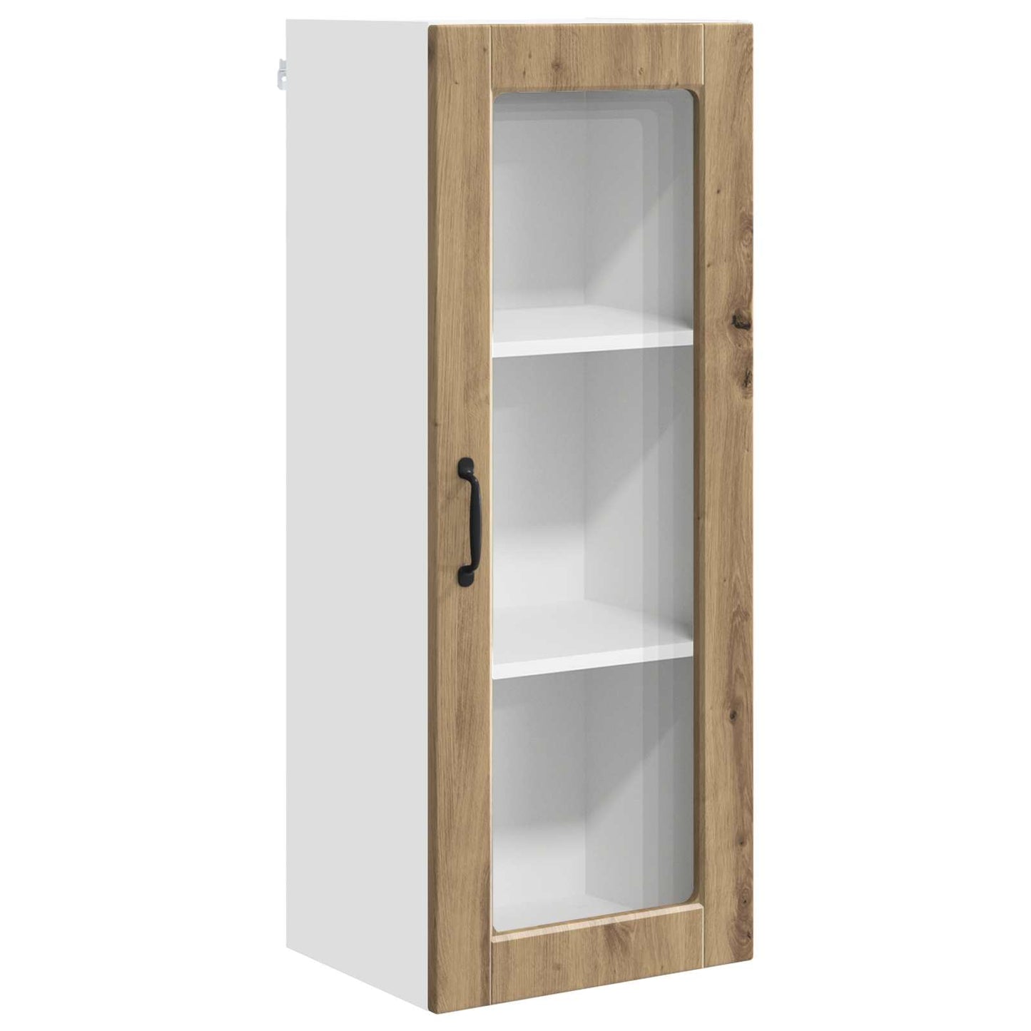 Wall Glass Cabinet PORTO Artisan Oak 40 x 31 x 100 cm