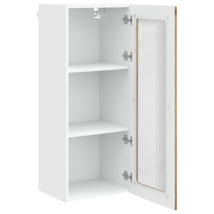 Wall Glass Cabinet PORTO Artisan Oak 40 x 31 x 100 cm