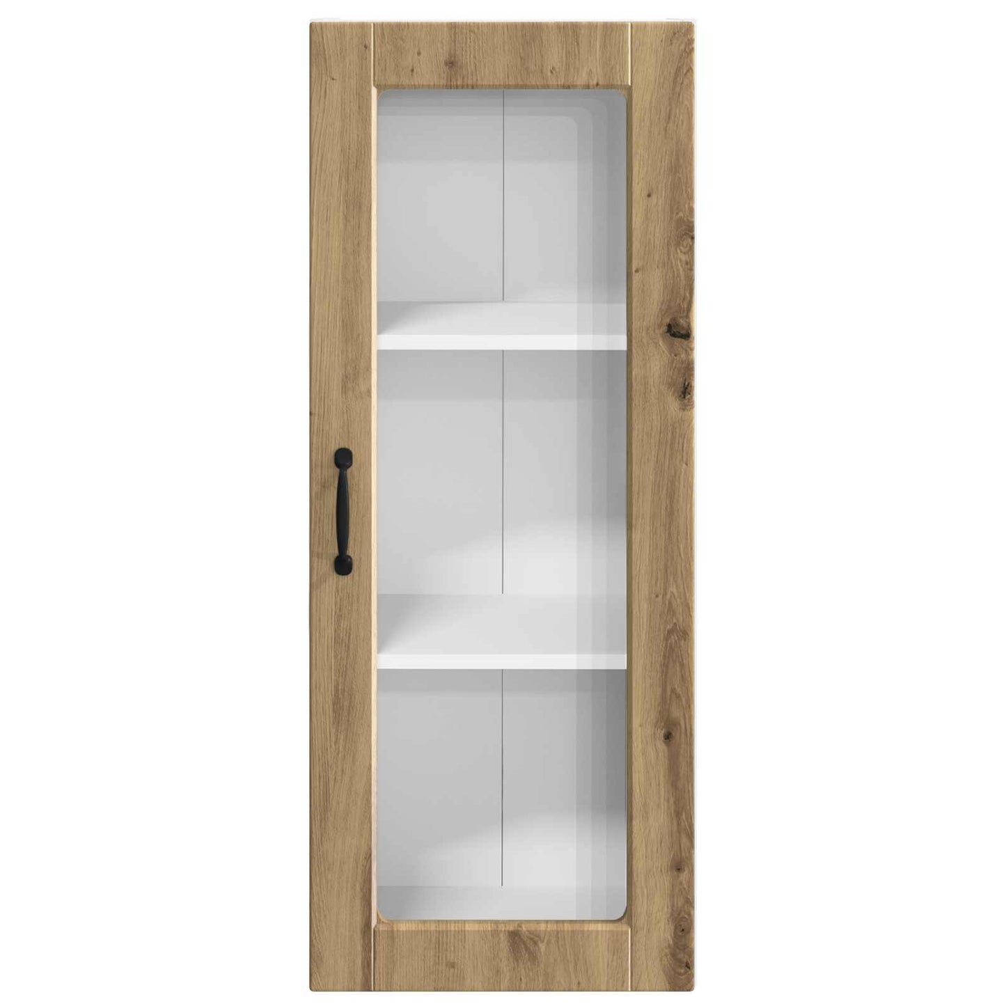 Wall Glass Cabinet PORTO Artisan Oak 40 x 31 x 100 cm