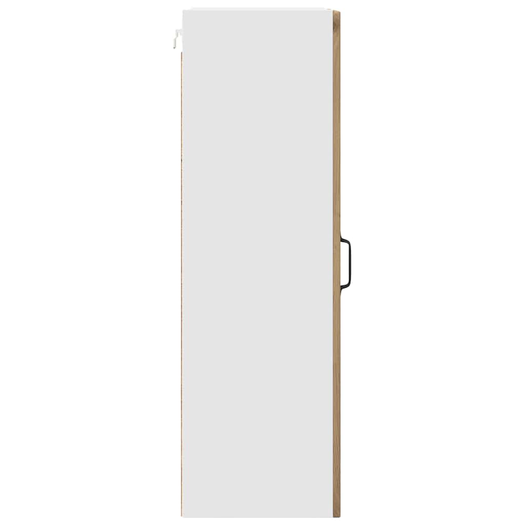 Wall Glass Cabinet PORTO Artisan Oak 40 x 31 x 100 cm