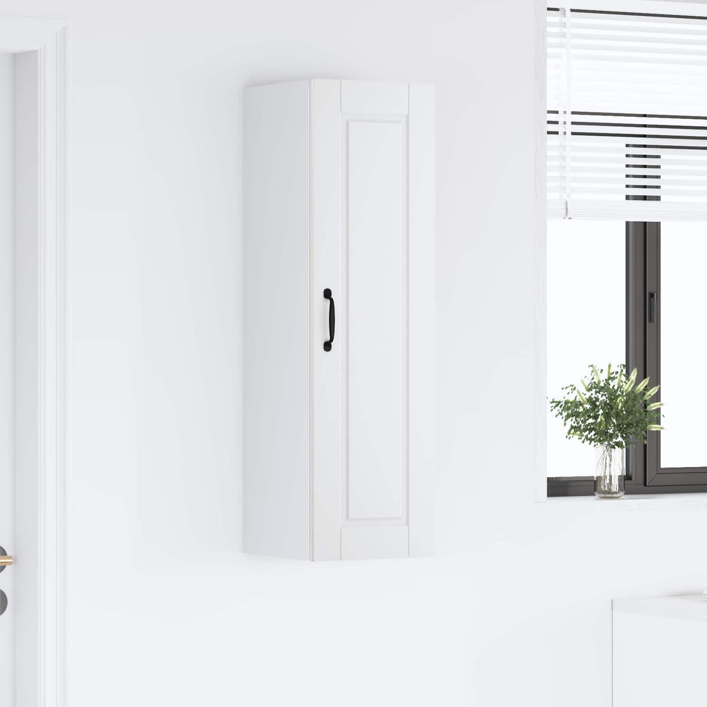 Wall Cabinet PORTO White 30 x 31 x 100 cm Engineered Wood