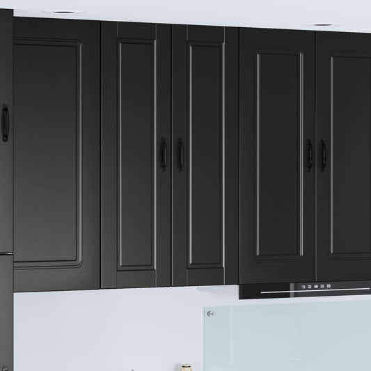 Wall Cabinet PORTO Black 30 x 31 x 100 cm Engineered Wood