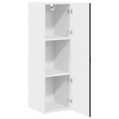 Wall Cabinet PORTO Black 30 x 31 x 100 cm Engineered Wood