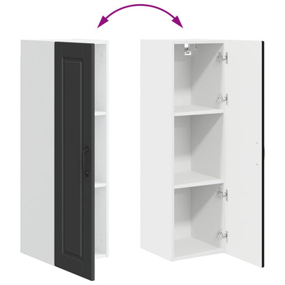 Wall Cabinet PORTO Black 30 x 31 x 100 cm Engineered Wood