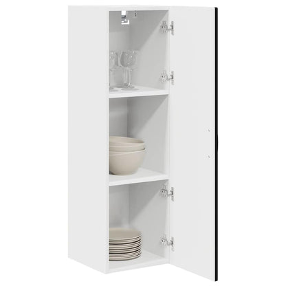 Wall Cabinet PORTO Black 30 x 31 x 100 cm Engineered Wood