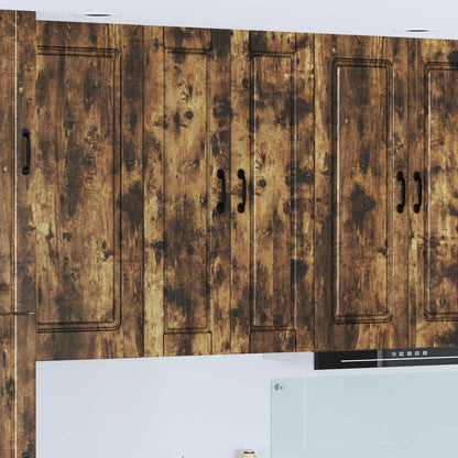 Wall Cabinet PORTO Smoked Oak 30 x 31 x 100 cm Engineered Wood