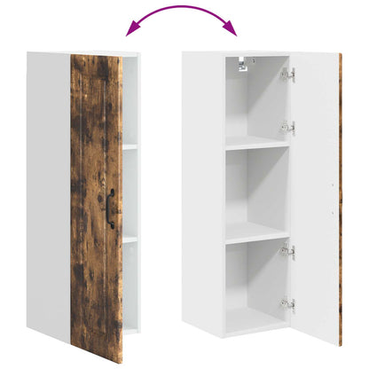 Wall Cabinet PORTO Smoked Oak 30 x 31 x 100 cm Engineered Wood