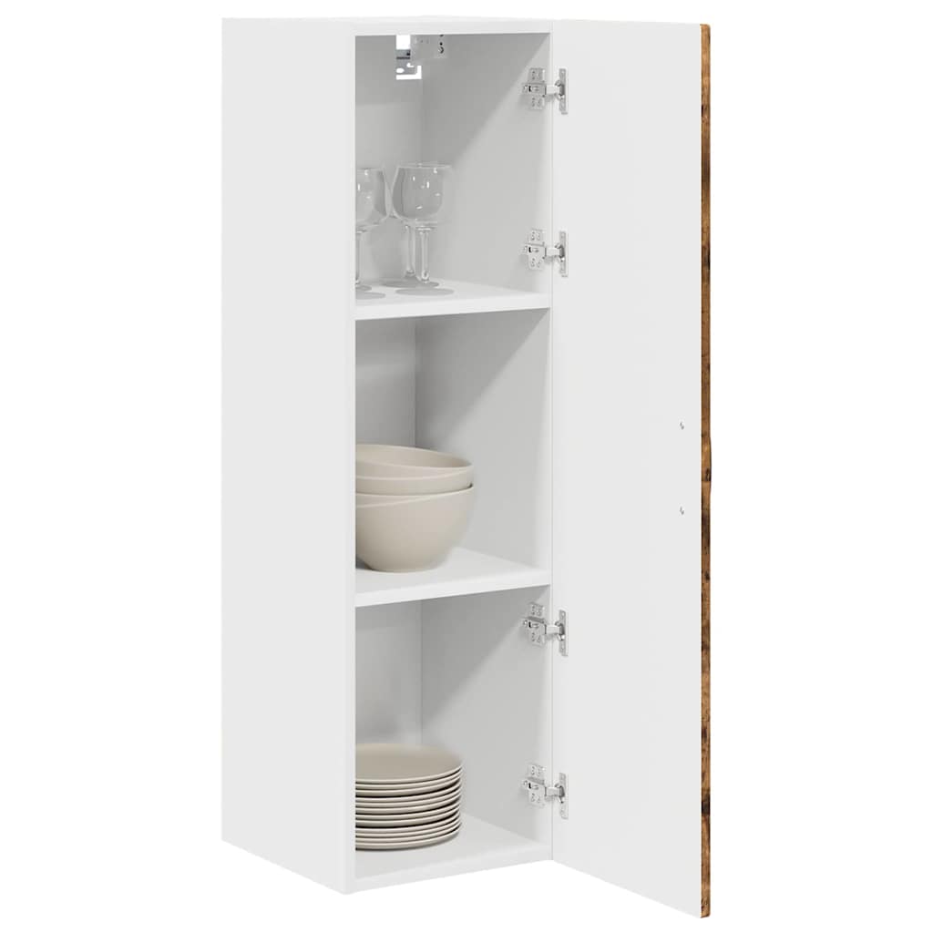 Wall Cabinet PORTO Smoked Oak 30 x 31 x 100 cm Engineered Wood