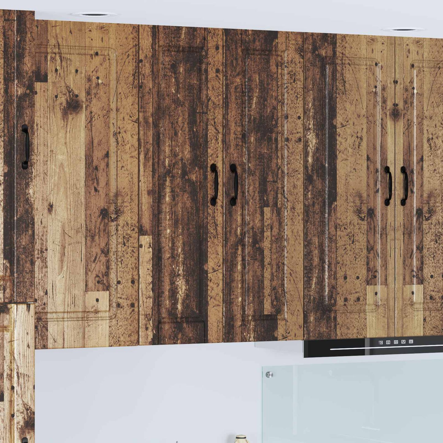 Wall Cabinet PORTO Old Wood 30 x 31 x 100 cm Engineered Wood