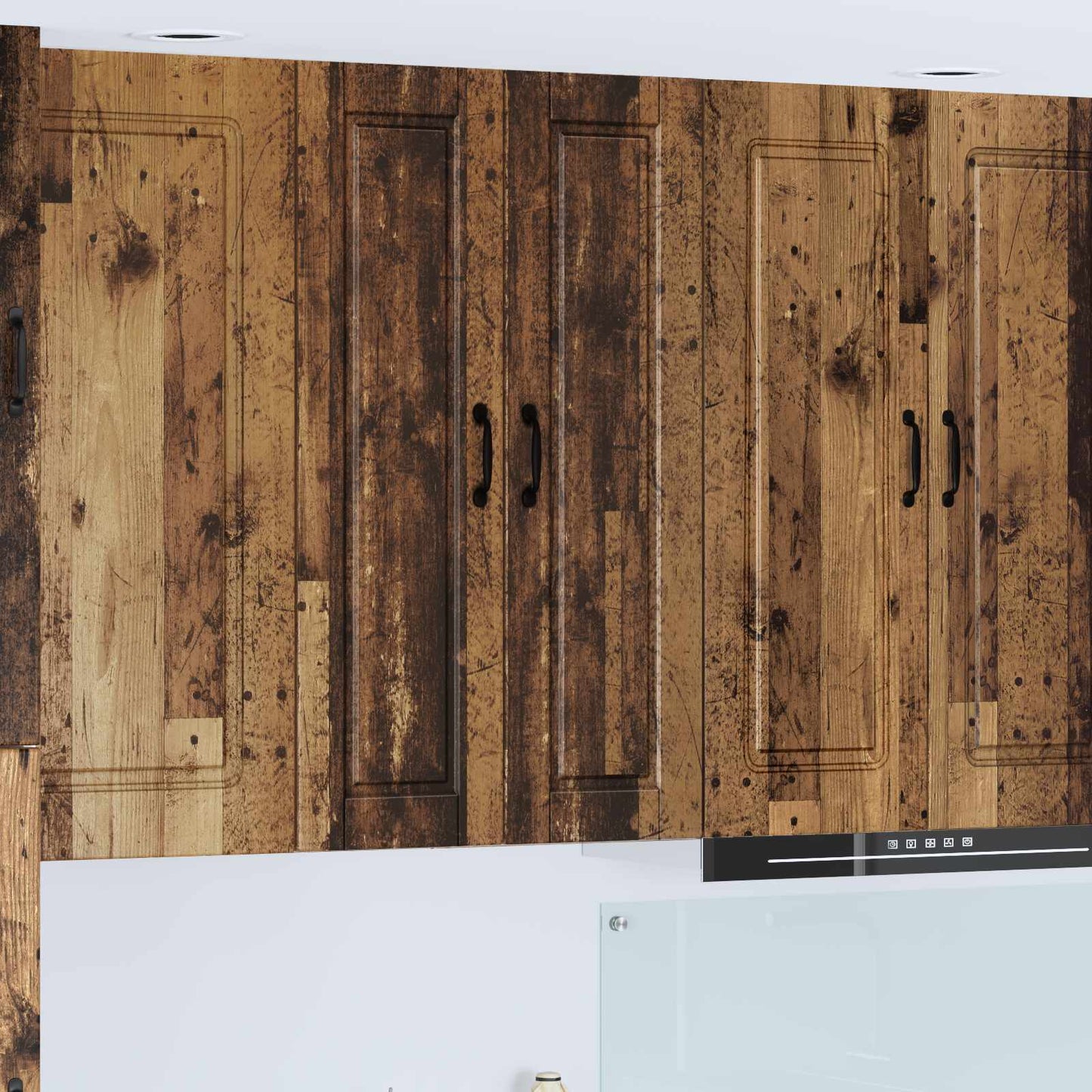 Wall Cabinet PORTO Old Wood 30 x 31 x 100 cm Engineered Wood