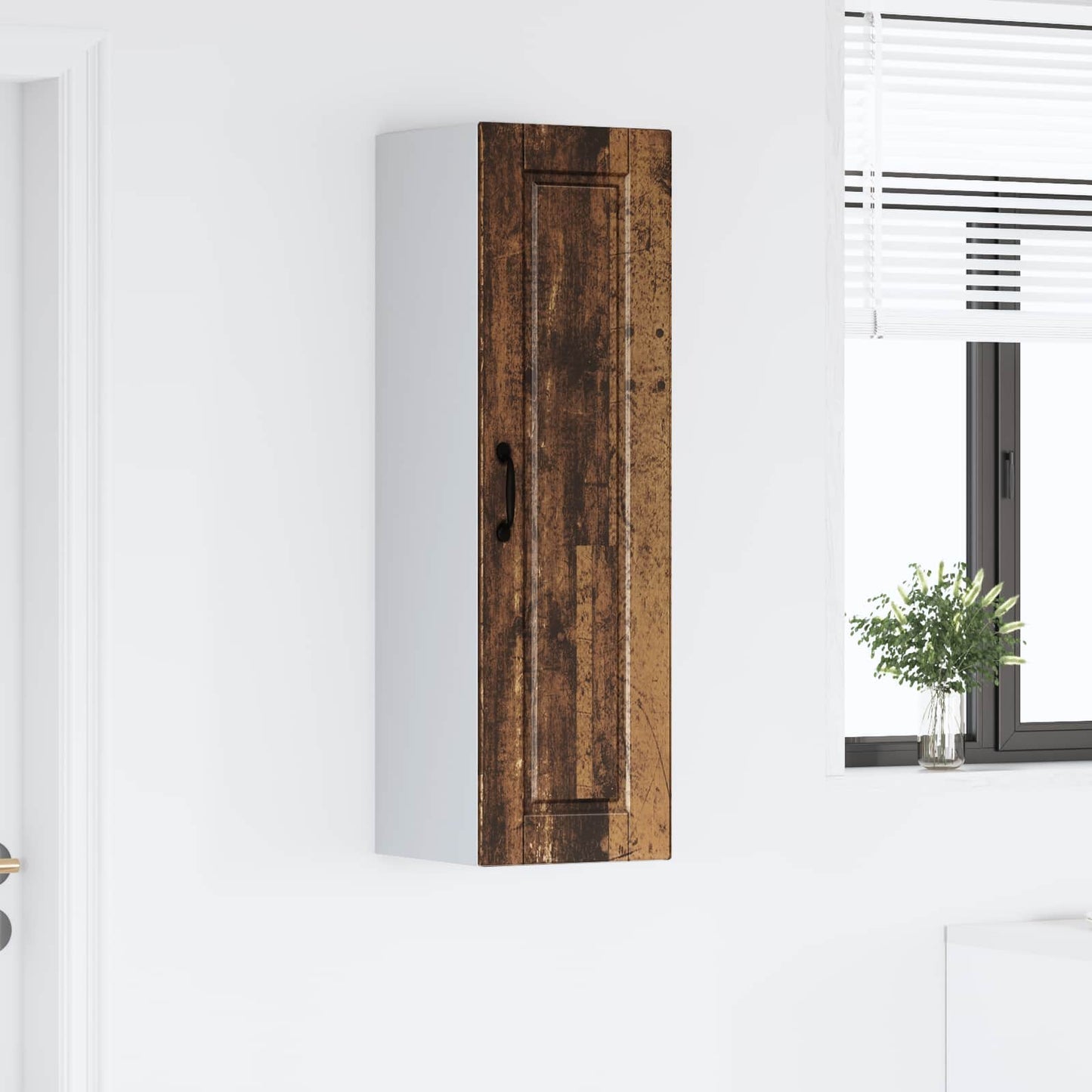 Wall Cabinet PORTO Old Wood 30 x 31 x 100 cm Engineered Wood