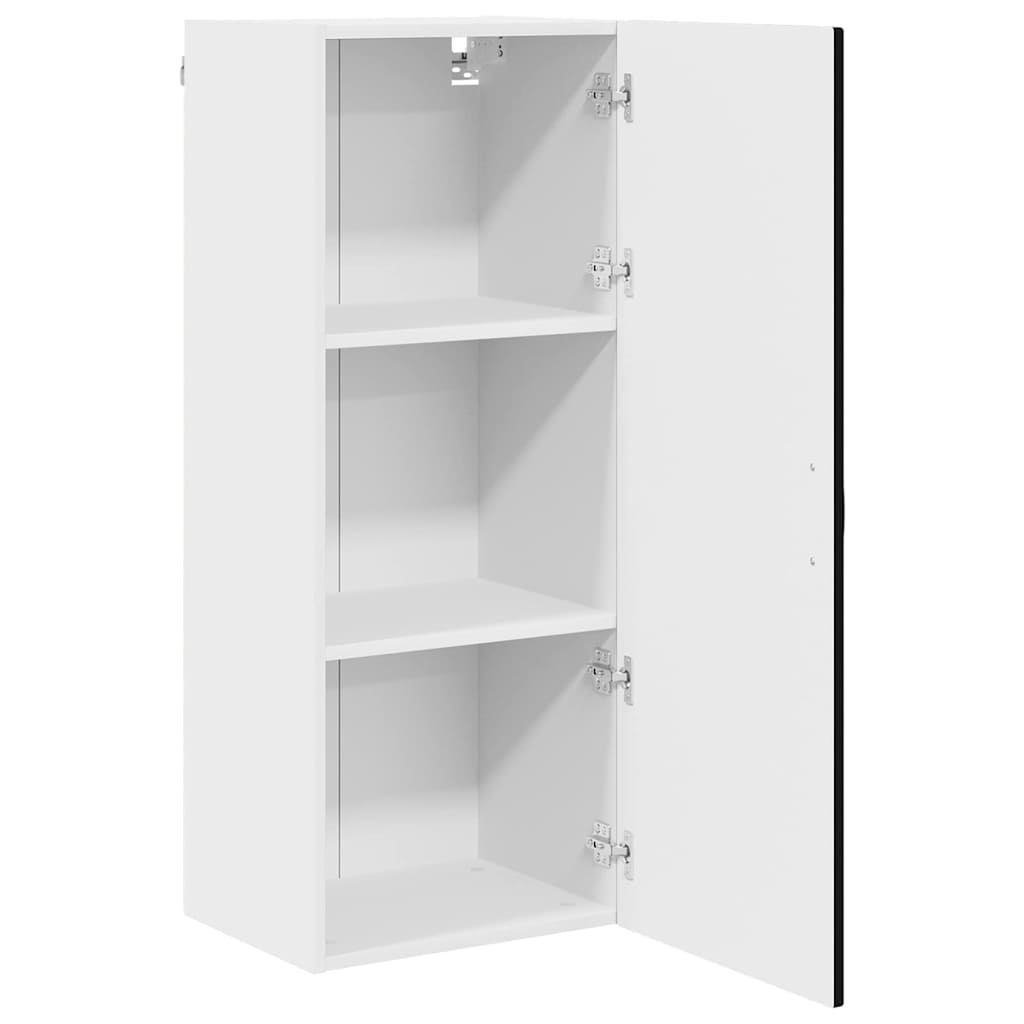 Wall Cabinet PORTO Black 40 x 31 x 100 cm Engineered Wood