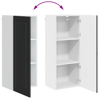 Wall Cabinet PORTO Black 40 x 31 x 100 cm Engineered Wood