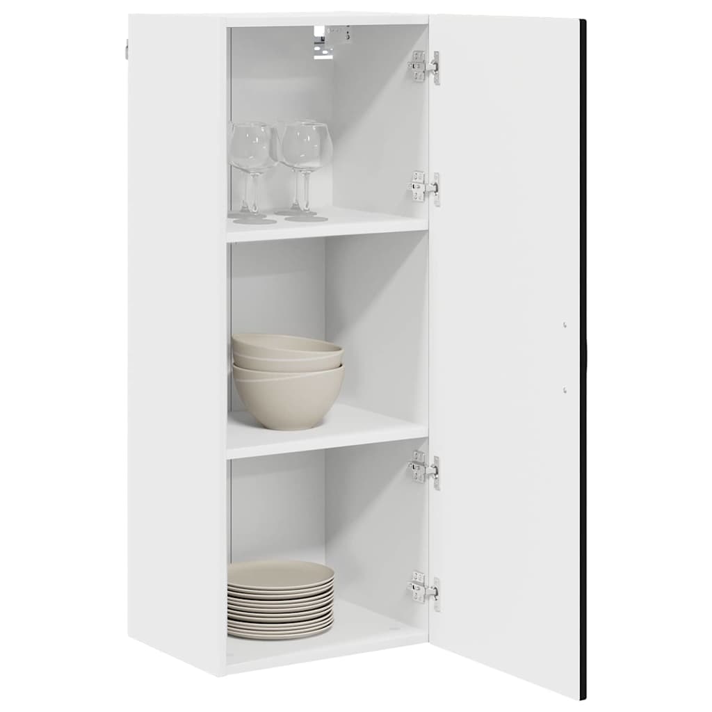 Wall Cabinet PORTO Black 40 x 31 x 100 cm Engineered Wood