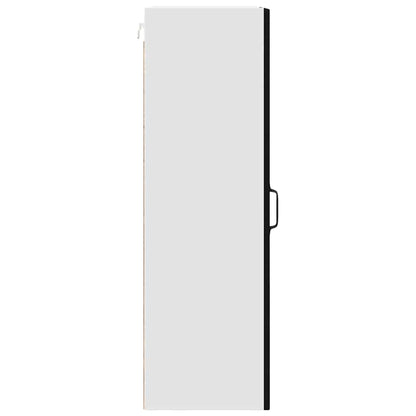 Wall Cabinet PORTO Black 40 x 31 x 100 cm Engineered Wood