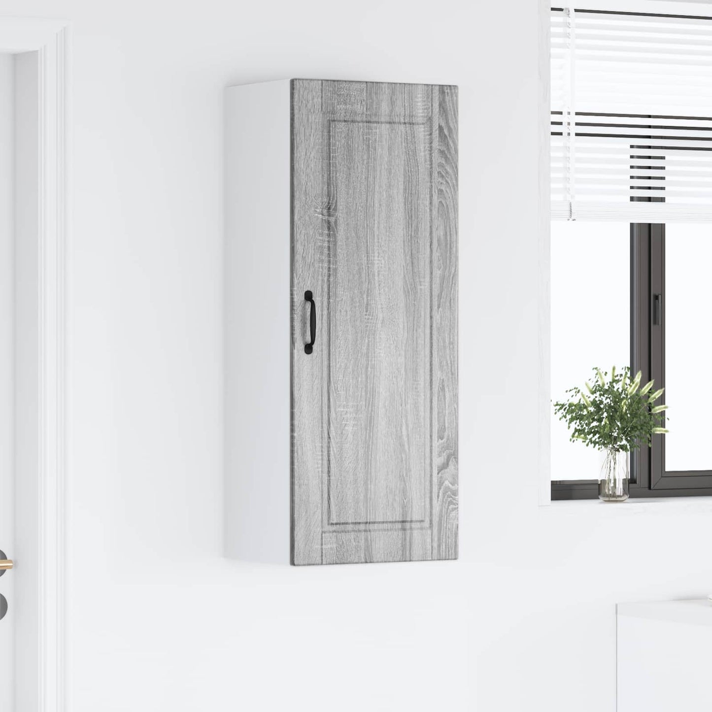 Wall Cabinet PORTO Grey Sonoma 40 x 31 x 100 cm Engineered Wood