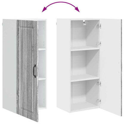 Wall Cabinet PORTO Grey Sonoma 40 x 31 x 100 cm Engineered Wood