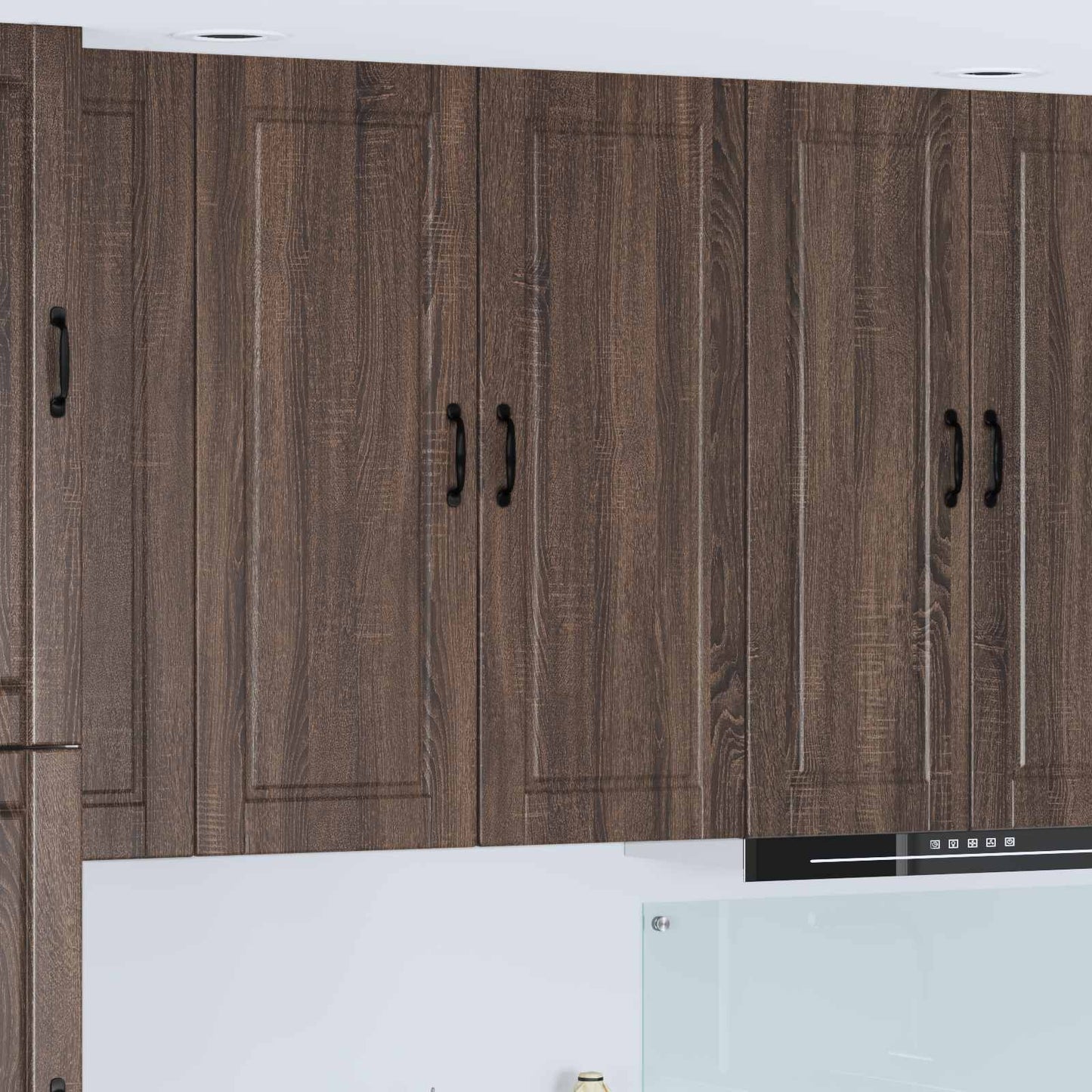 Wall Cabinet PORTO Brown Oak 40 x 31 x 100 cm Engineered Wood
