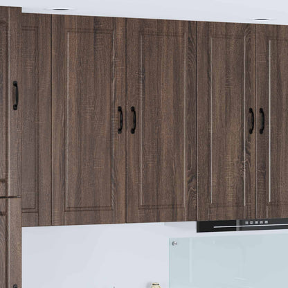 Wall Cabinet PORTO Brown Oak 40 x 31 x 100 cm Engineered Wood